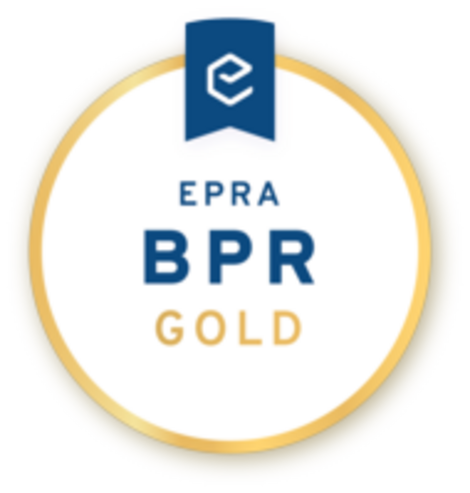 Der Geschäftsbericht 2018 wurde mit dem EPRA BPR GOLD Award 2019 ausgezeichnet
