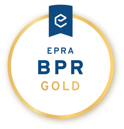 Der Geschäftsbericht 2017 wurde mit dem EPRA BPR GOLD Award 2018 ausgezeichnet